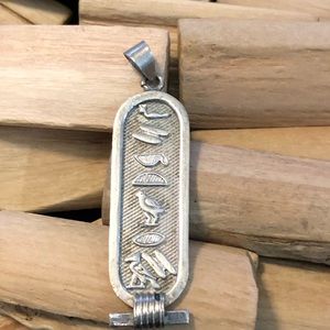 Sterling Storyteller Native American pendant